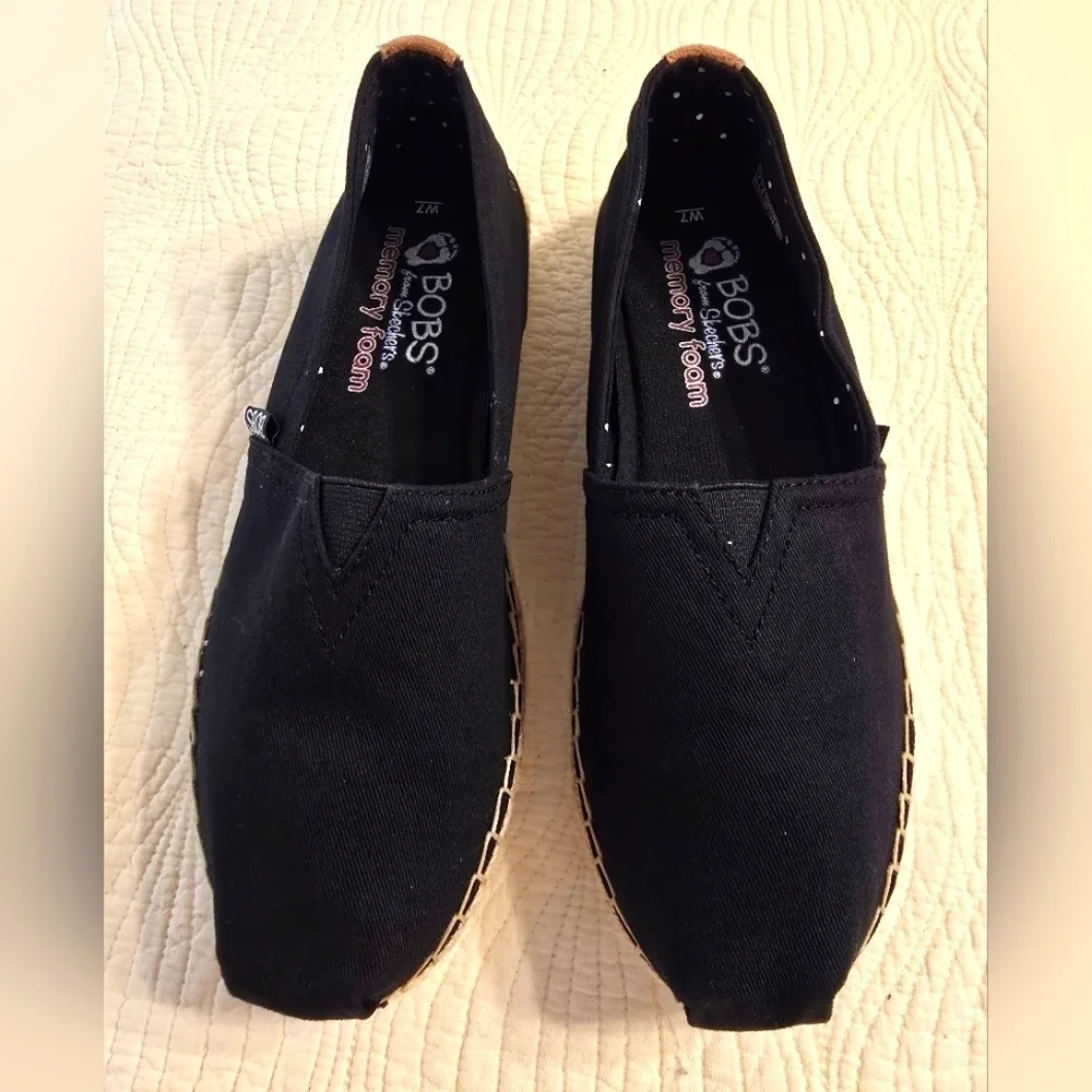 EUC BOBS from Skechers Ladies Black Espadrilles